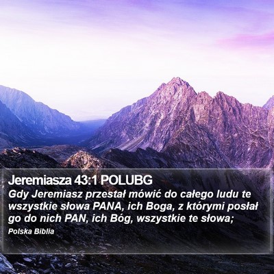 Jeremiasza 43:1 POLUBG Bible Verse Image