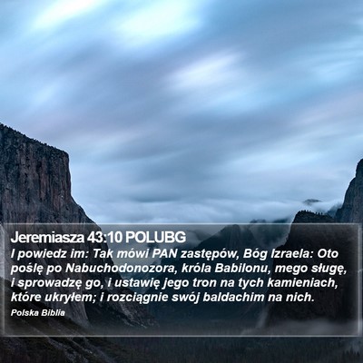 Jeremiasza 43:10 POLUBG Bible Verse Image
