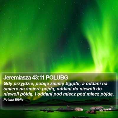Jeremiasza 43:11 POLUBG Bible Verse Image