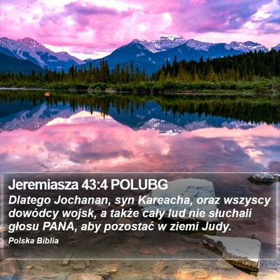 Jeremiasza 43:4 POLUBG Bible Verse Image