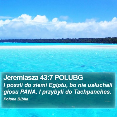Jeremiasza 43:7 POLUBG Bible Verse Image