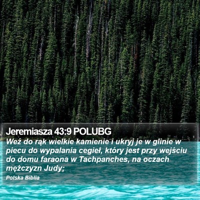 Jeremiasza 43:9 POLUBG Bible Verse Image