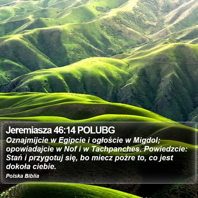 Jeremiasza 46:14 POLUBG Bible Verse Image