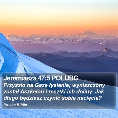 Jeremiasza 47:5 POLUBG Bible Verse Image