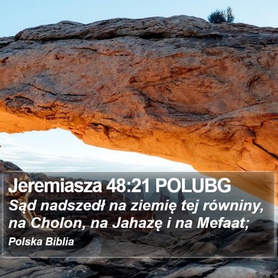 Jeremiasza 48:21 POLUBG Bible Verse Image