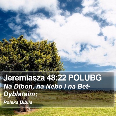 Jeremiasza 48:22 POLUBG Bible Verse Image