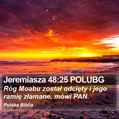 Jeremiasza 48:25 POLUBG Bible Verse Image