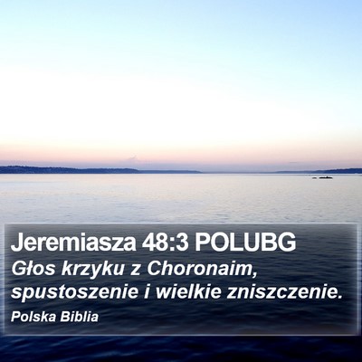 Jeremiasza 48:3 POLUBG Bible Verse Image