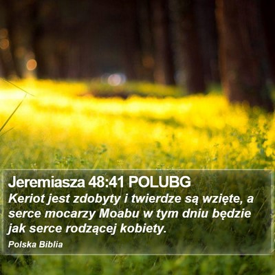 Jeremiasza 48:41 POLUBG Bible Verse Image