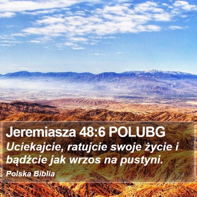 Jeremiasza 48:6 POLUBG Bible Verse Image