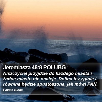 Jeremiasza 48:8 POLUBG Bible Verse Image