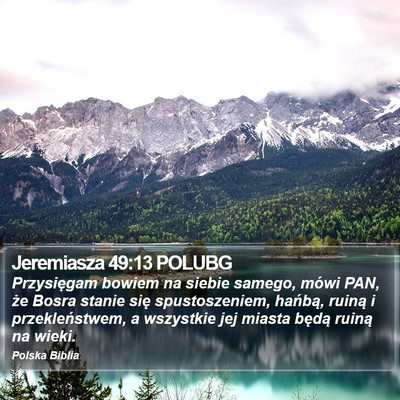 Jeremiasza 49:13 POLUBG Bible Verse Image
