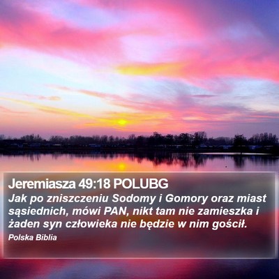 Jeremiasza 49:18 POLUBG Bible Verse Image