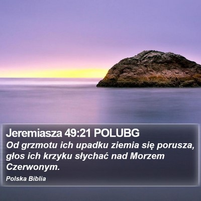 Jeremiasza 49:21 POLUBG Bible Verse Image