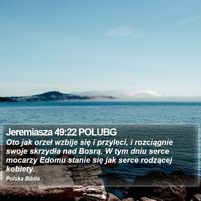 Jeremiasza 49:22 POLUBG Bible Verse Image