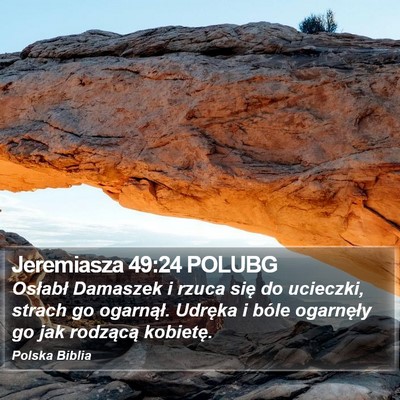 Jeremiasza 49:24 POLUBG Bible Verse Image