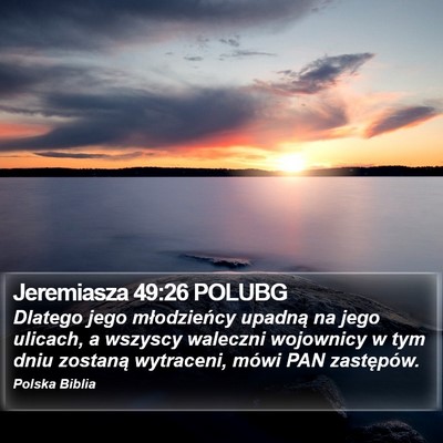 Jeremiasza 49:26 POLUBG Bible Verse Image