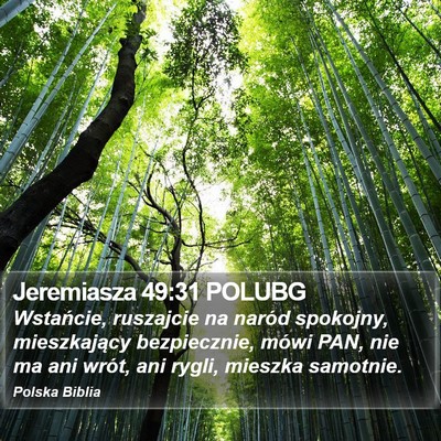 Jeremiasza 49:31 POLUBG Bible Verse Image