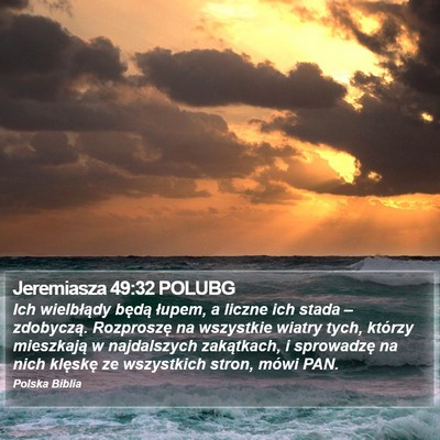 Jeremiasza 49:32 POLUBG Bible Verse Image