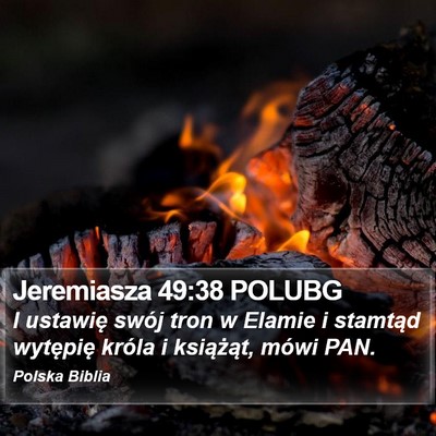 Jeremiasza 49:38 POLUBG Bible Verse Image