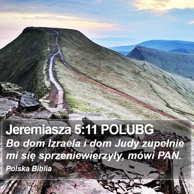 Jeremiasza 5:11 POLUBG Bible Verse Image