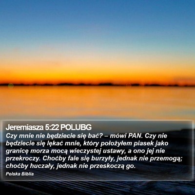 Jeremiasza 5:22 POLUBG Bible Verse Image