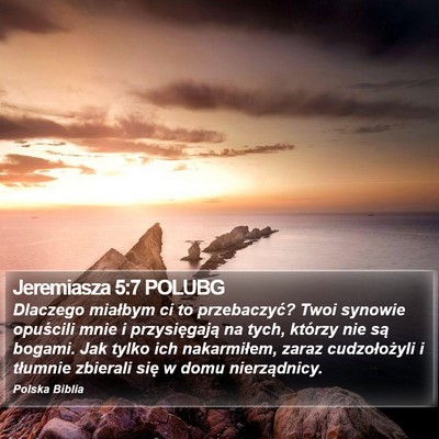 Jeremiasza 5:7 POLUBG Bible Verse Image
