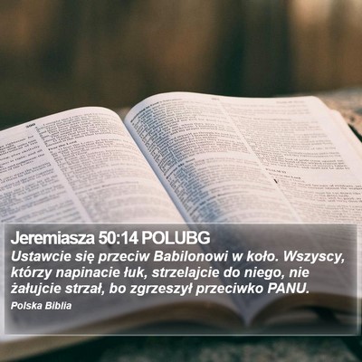 Jeremiasza 50:14 POLUBG Bible Verse Image