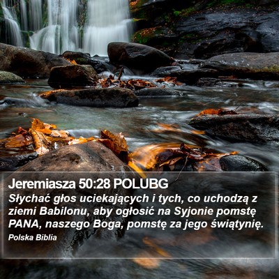 Jeremiasza 50:28 POLUBG Bible Verse Image