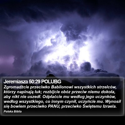 Jeremiasza 50:29 POLUBG Bible Verse Image