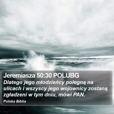 Jeremiasza 50:30 POLUBG Bible Verse Image
