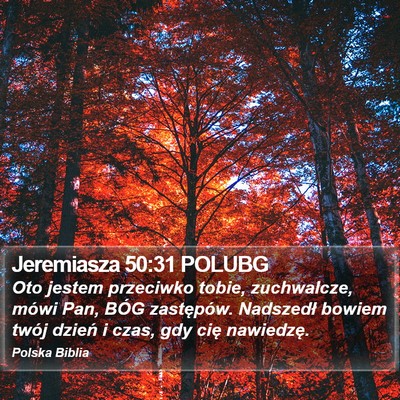 Jeremiasza 50:31 POLUBG Bible Verse Image