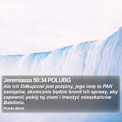 Jeremiasza 50:34 POLUBG Bible Verse Image