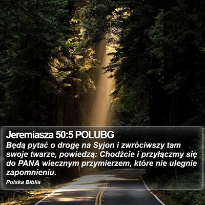Jeremiasza 50:5 POLUBG Bible Verse Image
