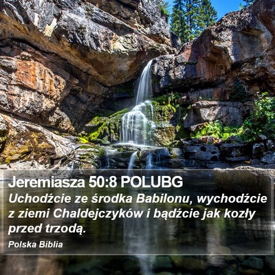 Jeremiasza 50:8 POLUBG Bible Verse Image