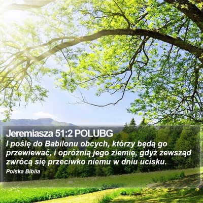 Jeremiasza 51:2 POLUBG Bible Verse Image
