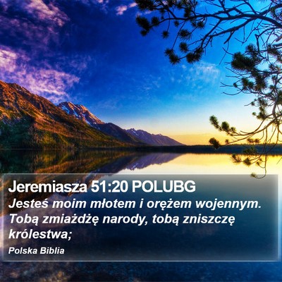 Jeremiasza 51:20 POLUBG Bible Verse Image