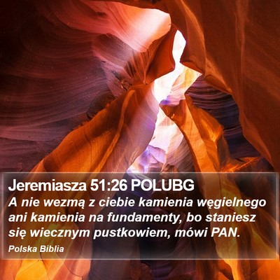 Jeremiasza 51:26 POLUBG Bible Verse Image