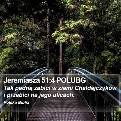 Jeremiasza 51:4 POLUBG Bible Verse Image