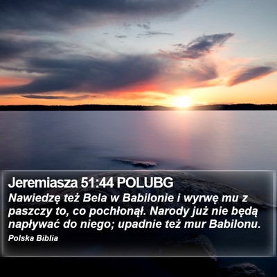 Jeremiasza 51:44 POLUBG Bible Verse Image