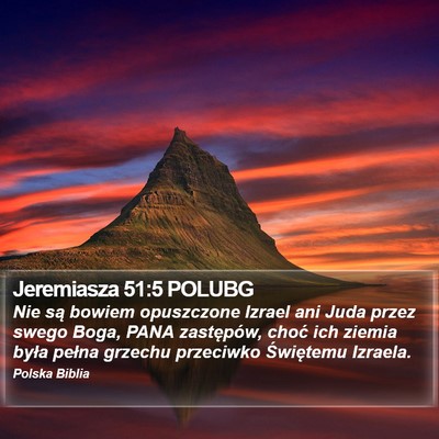 Jeremiasza 51:5 POLUBG Bible Verse Image