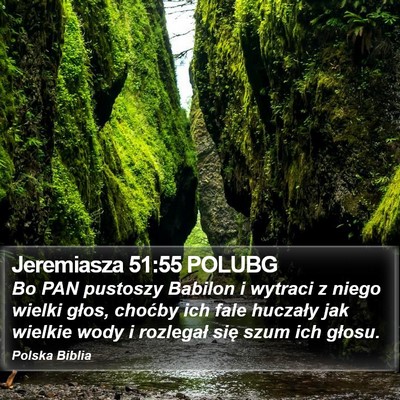 Jeremiasza 51:55 POLUBG Bible Verse Image