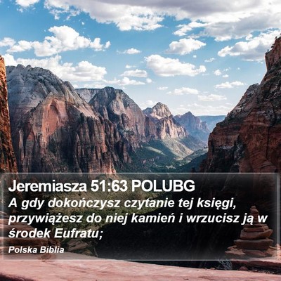 Jeremiasza 51:63 POLUBG Bible Verse Image