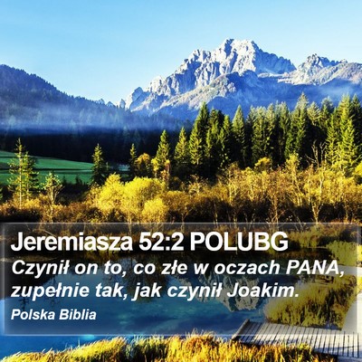 Jeremiasza 52:2 POLUBG Bible Verse Image