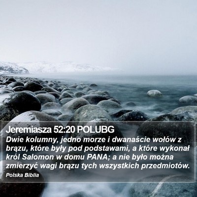 Jeremiasza 52:20 POLUBG Bible Verse Image