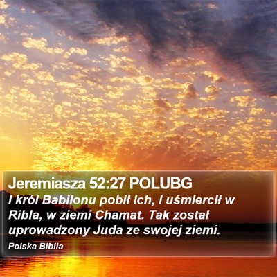 Jeremiasza 52:27 POLUBG Bible Verse Image