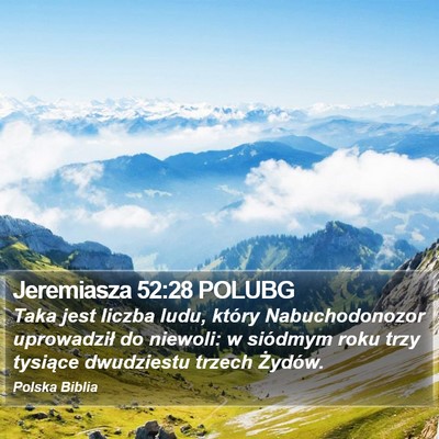 Jeremiasza 52:28 POLUBG Bible Verse Image
