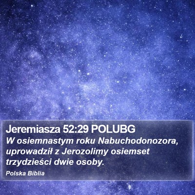 Jeremiasza 52:29 POLUBG Bible Verse Image