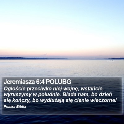 Jeremiasza 6:4 POLUBG Bible Verse Image