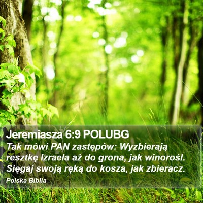 Jeremiasza 6:9 POLUBG Bible Verse Image